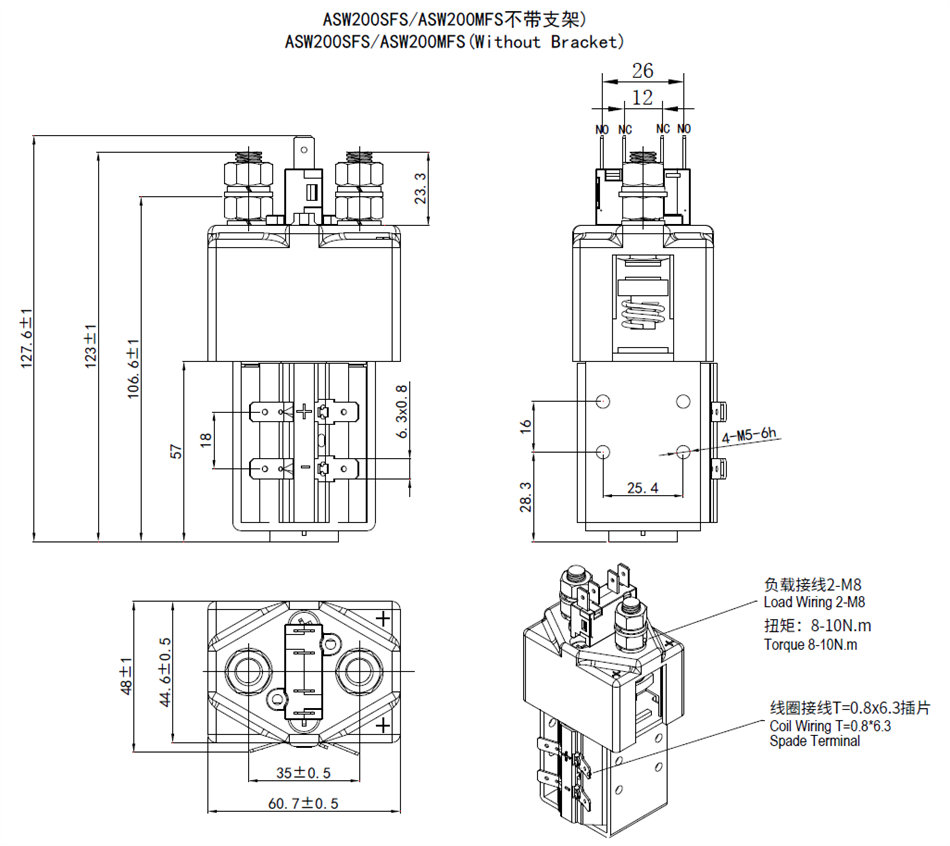 SPST Bistable DC Latching Contactor for Communication Systems